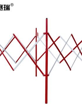 安赛瑞 移动式闭合伸缩围栏 警示伸缩围栏 钢制伸缩隔离栏 11702