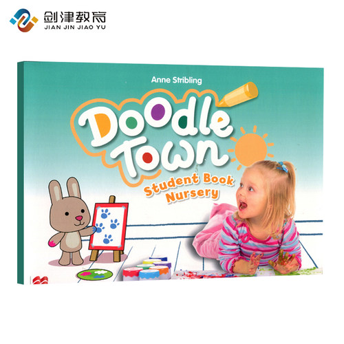 Doodle town Nursery 英国麦克米伦 幼儿英语教材 美式发音创意涂鸦画册涂鸦幼儿英语启蒙入门美音3-6岁培训机构国际幼儿园教材