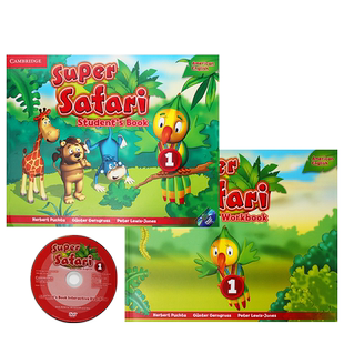 原版进口剑桥幼儿英语教材 Super Safari 英音版1/2/3级别学生用书+练习册+DVD-ROM 原版进口剑桥幼儿英语教材套装