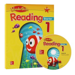 WonderSkills Reading starter 1 预备级 麦克劳希尔分级阅读训练教材 小学英语教材加州阅读技能书 少儿英语课外辅导培训机构教材