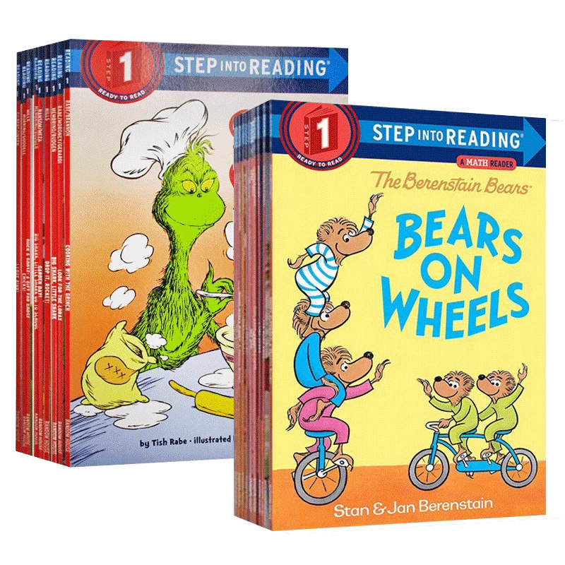 美国企鹅兰登英语分级阅读读物 Step into Reading L1 第一阶段 英文原版幼儿兰登书屋绘本 儿童英语启蒙分级阅读幽默趣味绘本读物