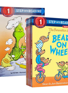 美国企鹅兰登英语分级阅读读物 Step into Reading L1 第一阶段 英文原版幼儿兰登书屋绘本 儿童英语启蒙分级阅读幽默趣味绘本读物