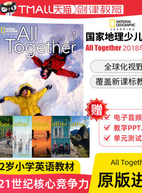All Together美国国家地理教材1/2/3/4/5/6级英文原版6-12岁小学一年级英语教材自然拼读语法读写技能辅导课程剑桥少儿英语YLE KET