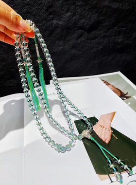 天然白水晶项链女款轻奢小众设计感锁骨链2025新款爆款颈链配饰