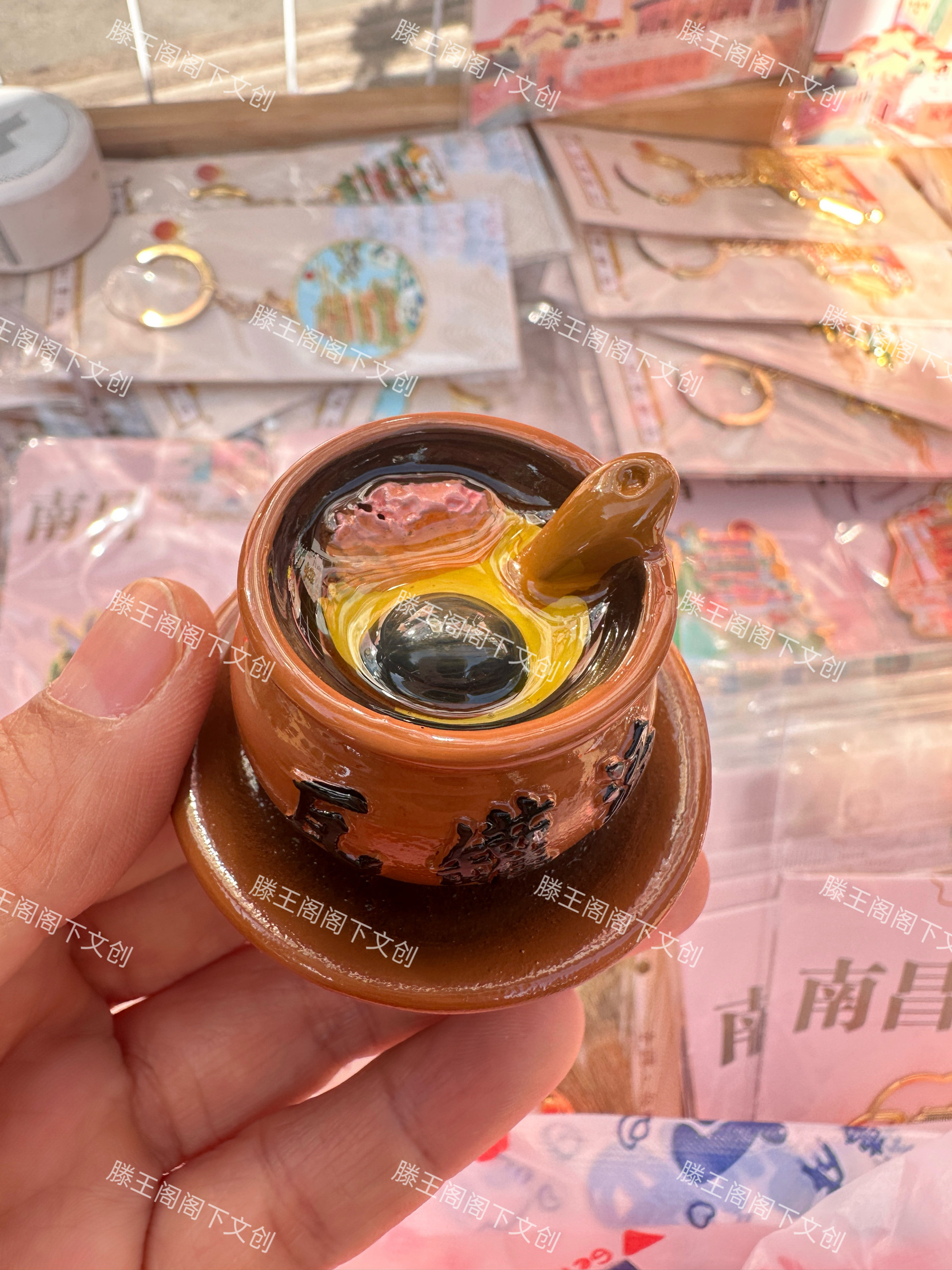 南昌纪念品皮蛋肉饼汤冰箱贴立体仿真美食冰箱贴滕王阁礼物伴手礼