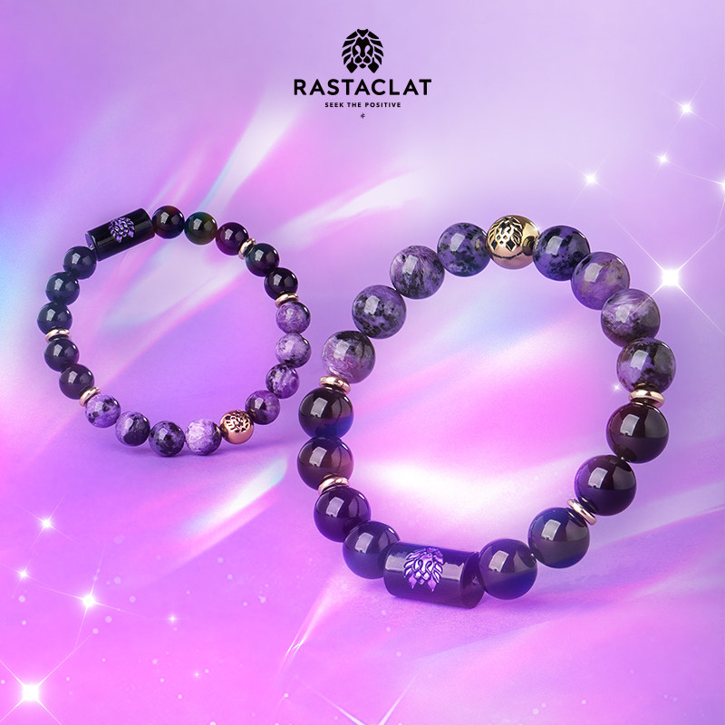 RASTACLAT紫星九紫离火新中式珠链男女生情侣小狮子国风手串礼物