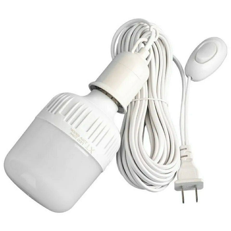 厨房专用照明灯灯座插座灯泡带插头 e27螺口家用灯头带线带开关