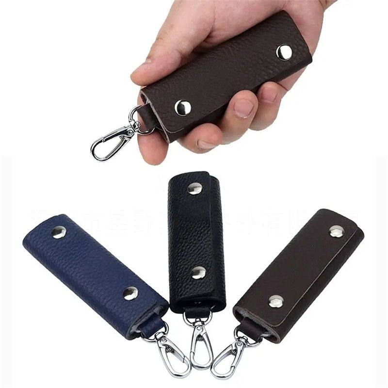 钥匙包男款厂家头层牛皮钥匙包多功能男士腰挂家用小巧锁匙收纳套