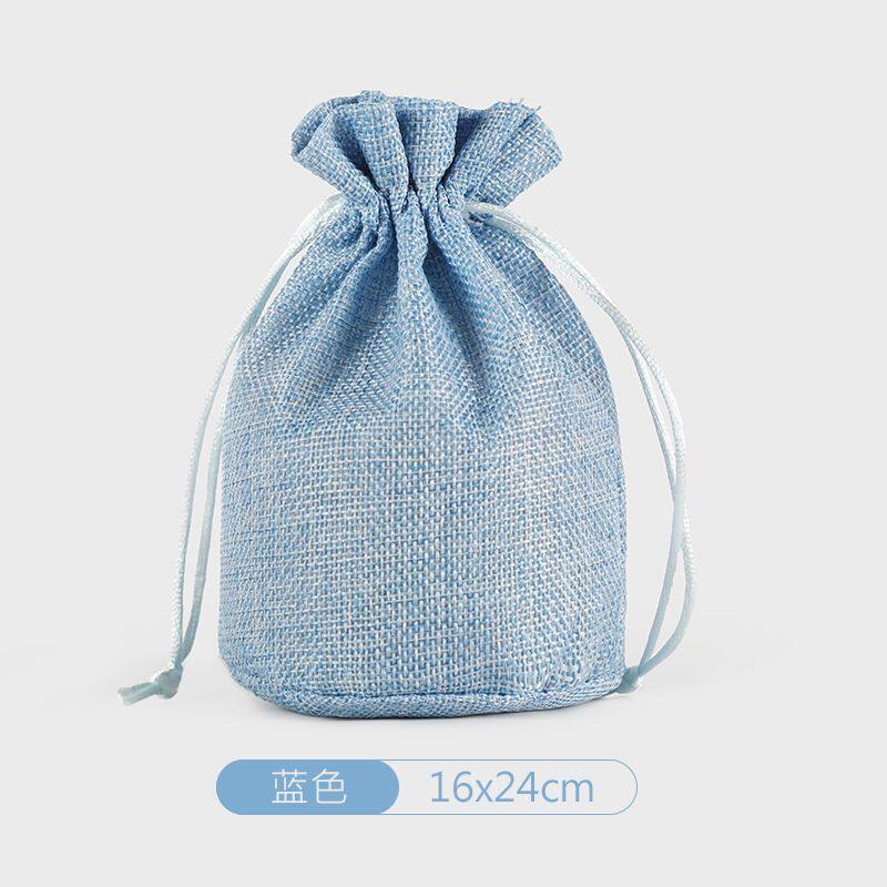 公印章收纳袋子彩色仿麻布袋棉麻袋抽绳袋收纳首饰锦囊盘珠文玩袋