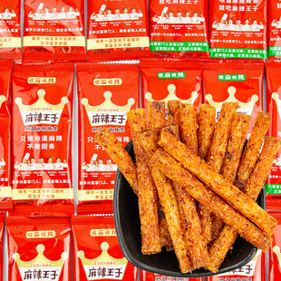 湖南麻辣王子大包辣条长条形装平江特产网红零食品味面筋小吃儿时