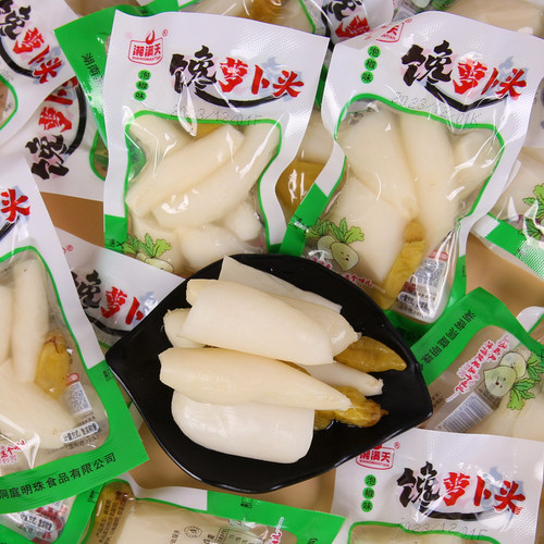湘满天馋萝卜头泡菜泡椒山椒休闲零食酸辣脆爽口整只萝卜条下饭菜
