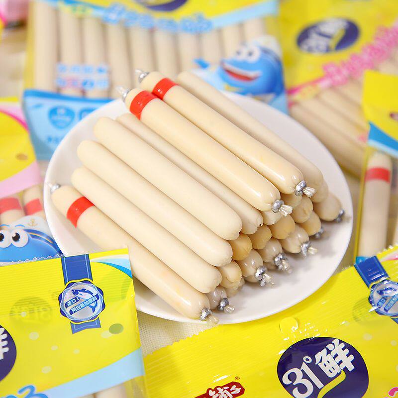盐津铺子鳕鱼肠儿童休闲零食鱼肠即食深海蛋白宝宝健康鱼肉肠,零食/坚果/特产,即食鱼零食,淘宝优惠券,粉丝福利购,淘宝优惠卷