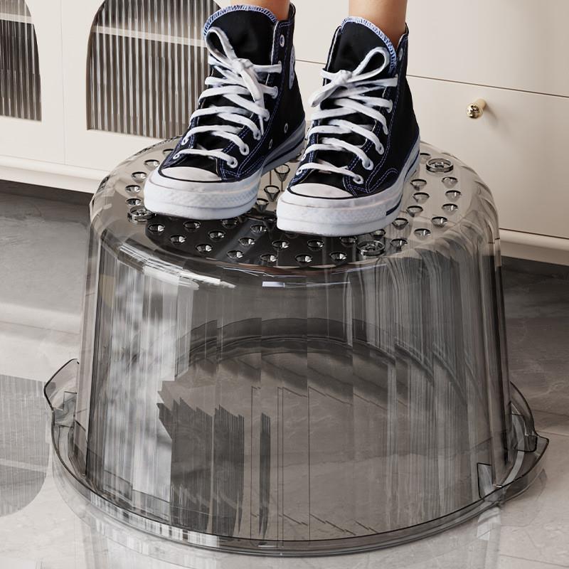 泡脚桶 带高深按摩足浴盆家用高透明塑料PET脚底洗脚大号泡脚桶盆