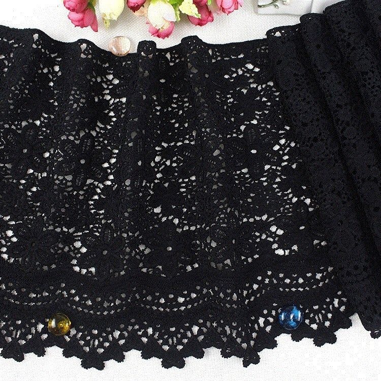 黑色蕾丝花边辅料服饰裙边毛衣下摆水溶刺绣优质加厚宽边布料|msdalam kategori rumah Fabrik, bahan-bahan jahitan DIY, alat dan produk siap, Aksesori jahit DIY/aksesori/aksesori, Lace - dari Buy2taobao.com untuk memberikan perkhidmatan ejen Taobao profesional membeli