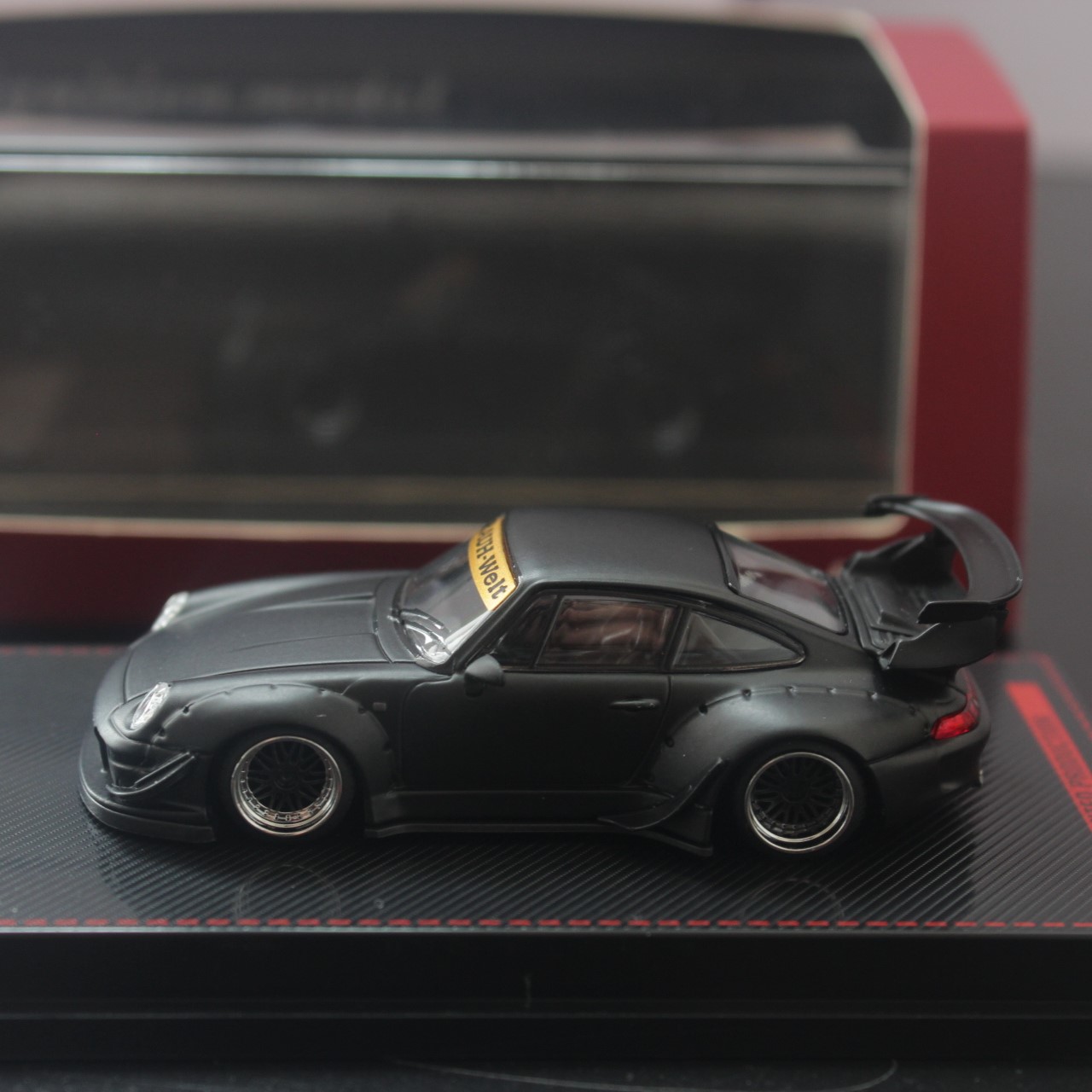 1/64 ignition 保时捷993 rwb 哑光黑 2155 车模