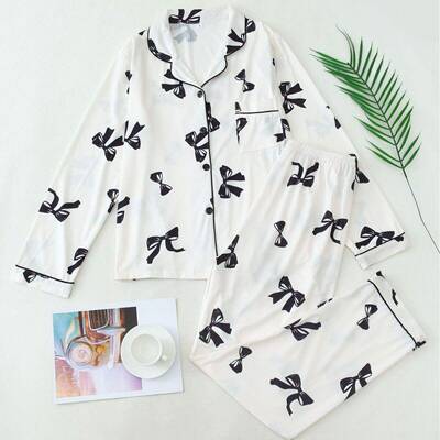 Set Womens Pants Casual Trousers Ladies Sleepwear Loungewear