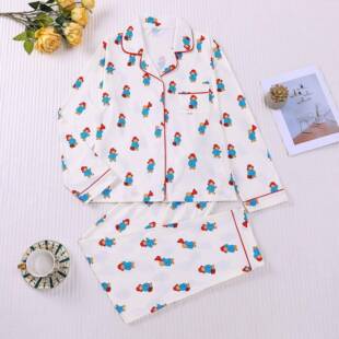 Womens Sleepwear Set Pants Casual Loungewear Cute Teddy Bear