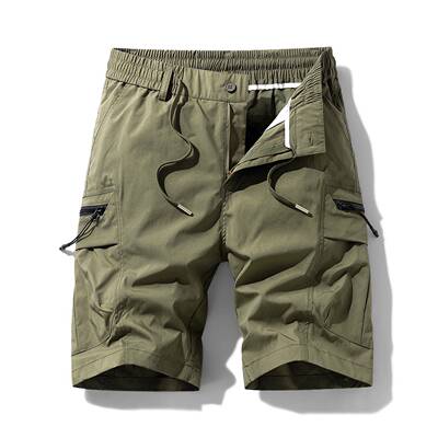 Men Casual Workwear Shorts Straight Leg Five Pants Multiple