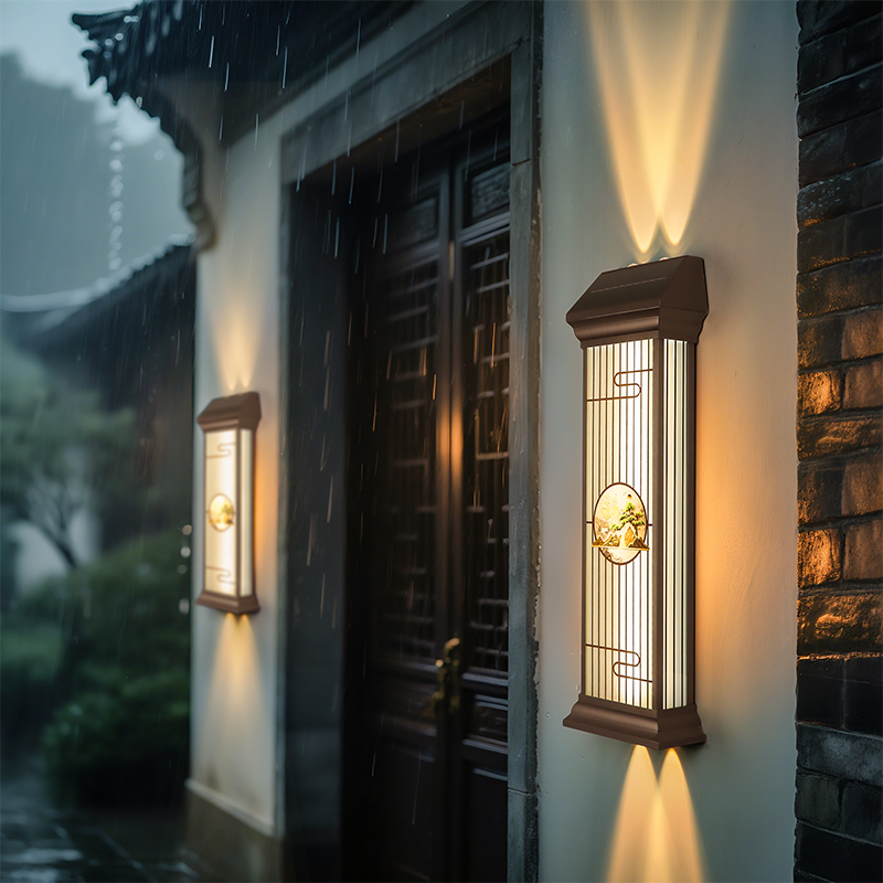 户外太阳能壁灯防水防雨庭院灯别墅外墙大门两侧柱子灯围墙灯防风