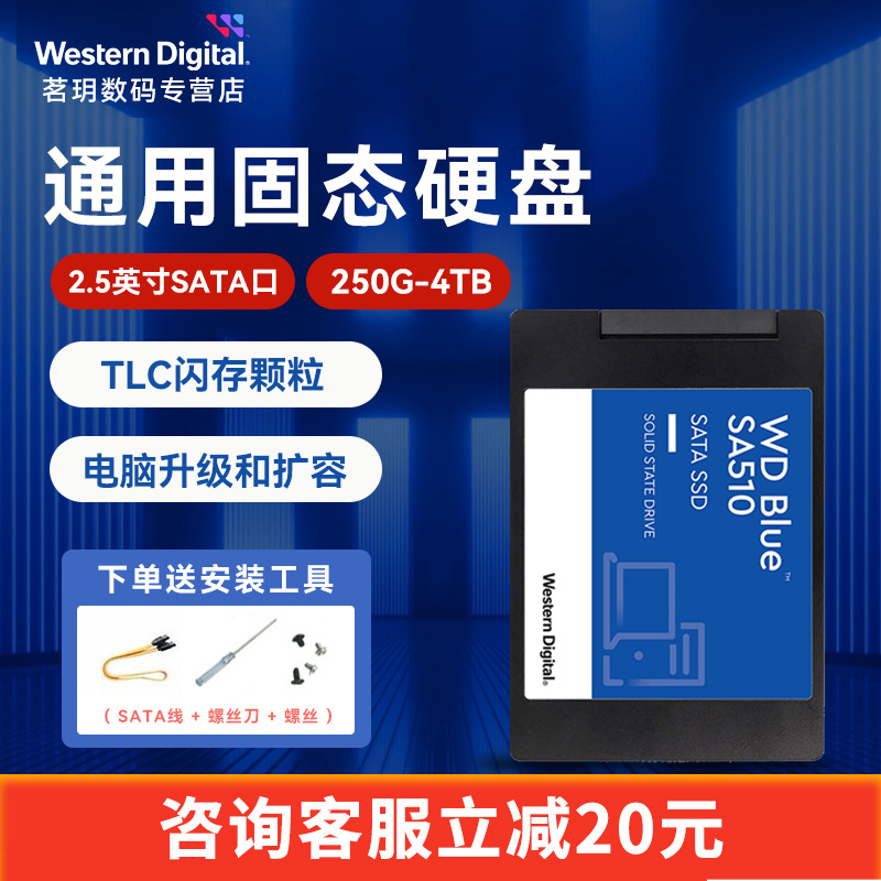 WD西数通用固态硬盘250G-4T可选