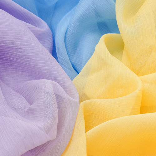 30D雪纺真丝皱布料古风汉服