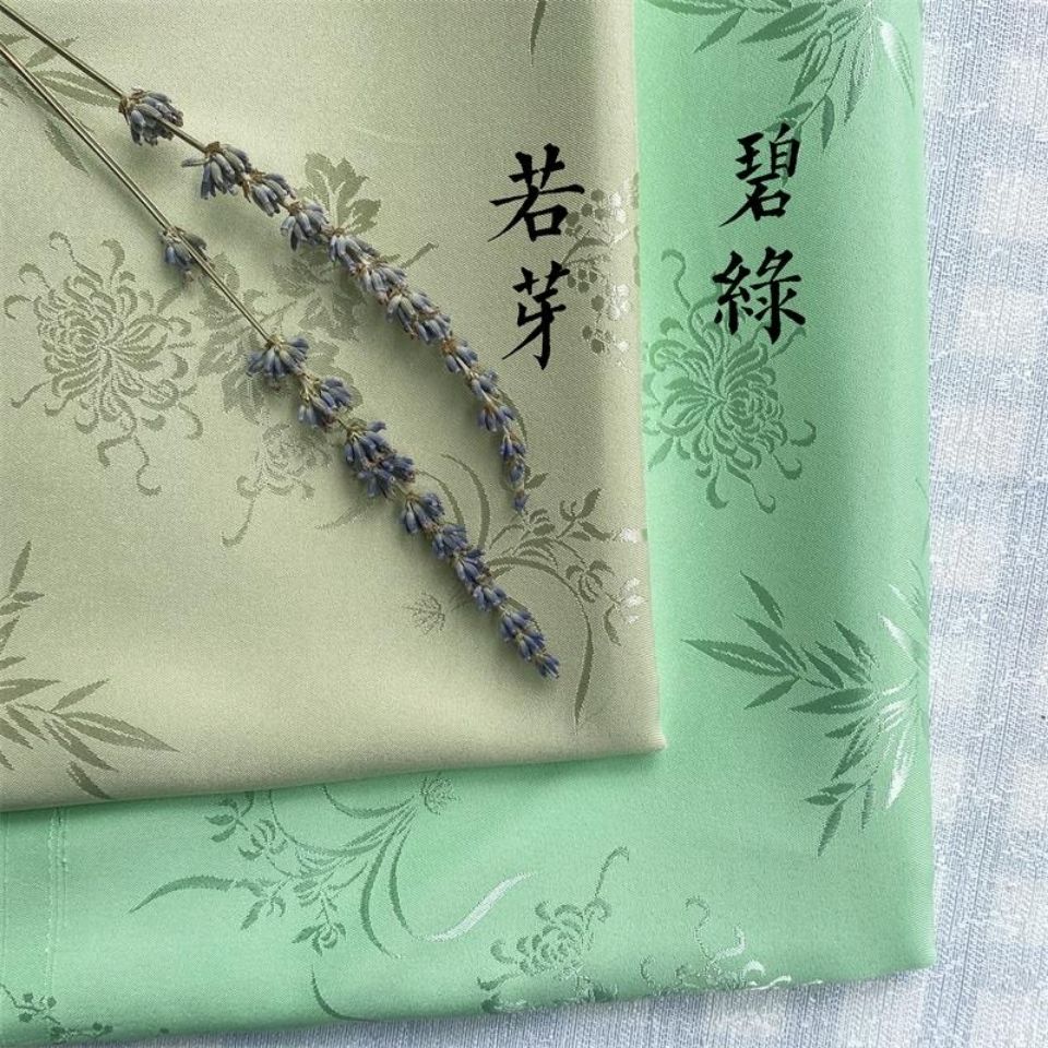 春夏梅兰竹菊汉服中国风布料面料