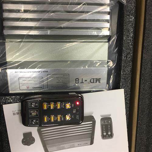 汽车警报器车载无线遥控喊话300W600W12V24V800W400W低频爆闪喇叭