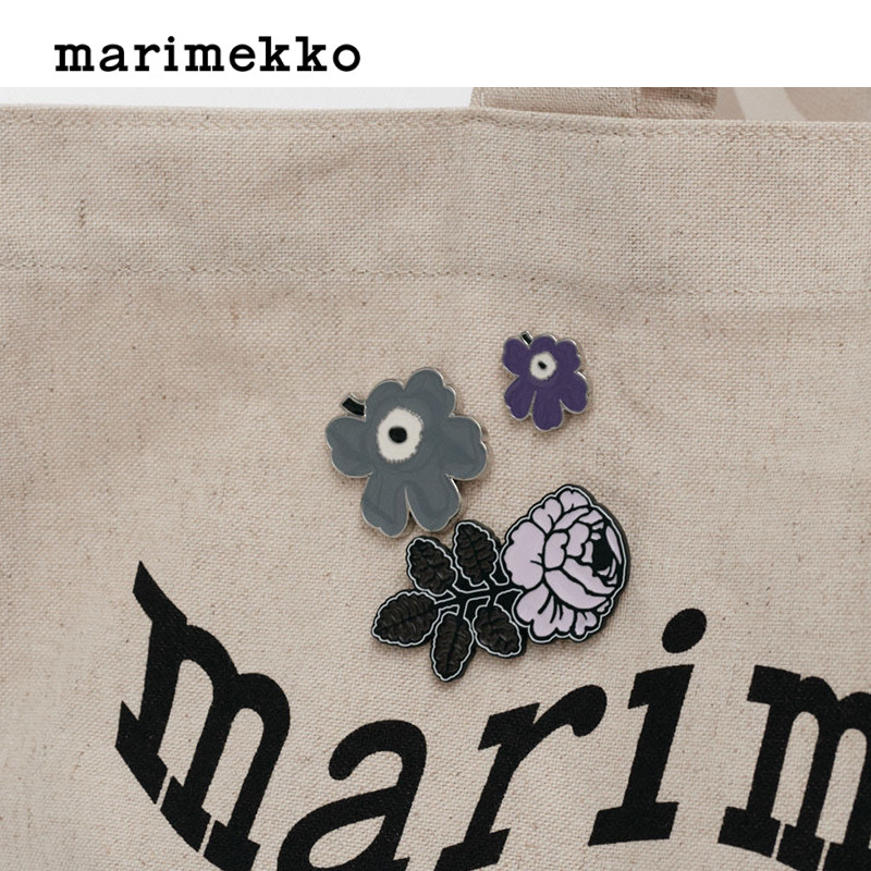 【Unikko游霓可】MarimekkoVihkiruusu图案别针