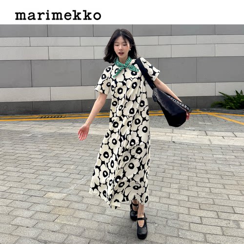 Marimekko印花气质连衣裙