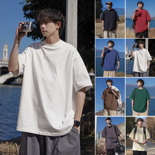 INS潮INSstudios店铺insstudlos短袖T恤重磅纯色打底衫白色纯棉