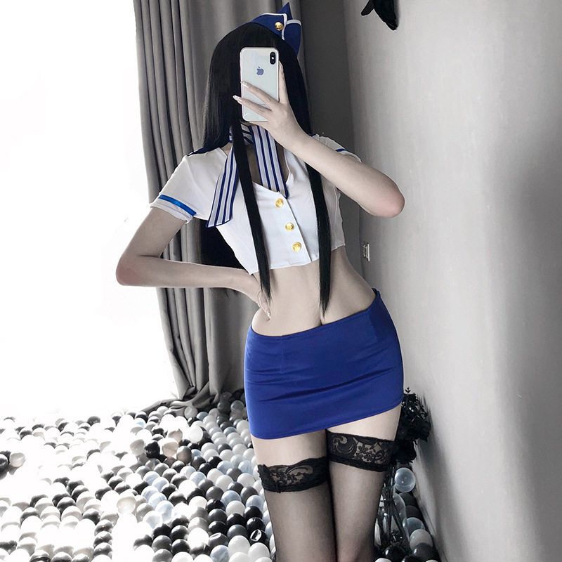 性感机长空姐制服擦边套装夜店角色扮演纯欲风主播变装情趣cos服