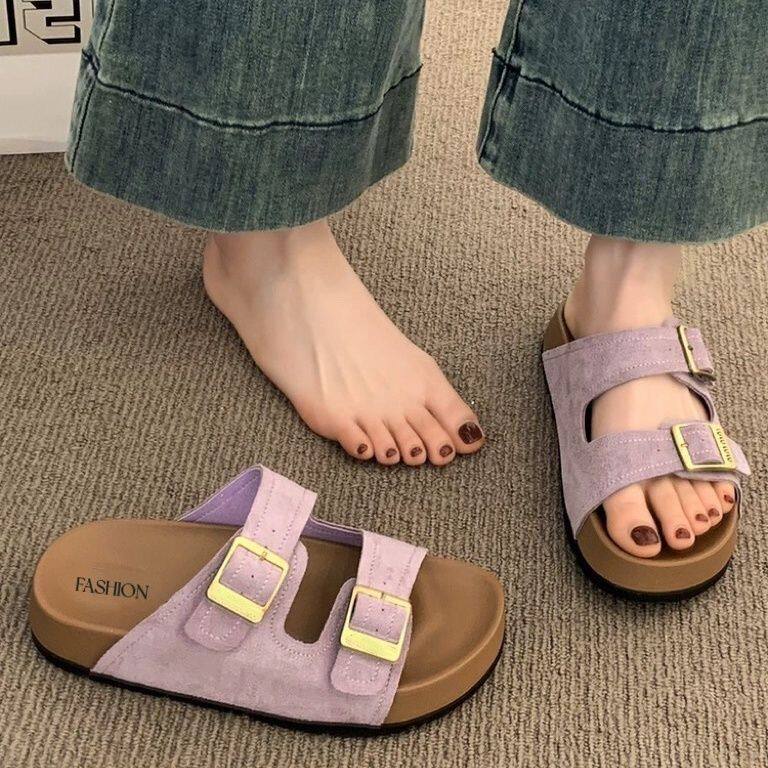 适合脚胖宽的凉拖厚底拖