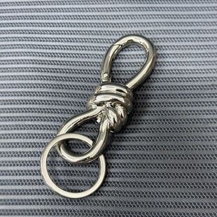 活口环卡扣金属绳结装饰配件狗扣挂扣钩子女包金属弹簧浅金银色钥