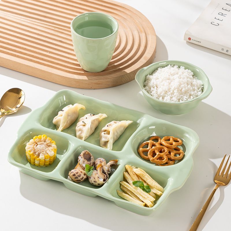 早餐盘小学生奶油风陶瓷