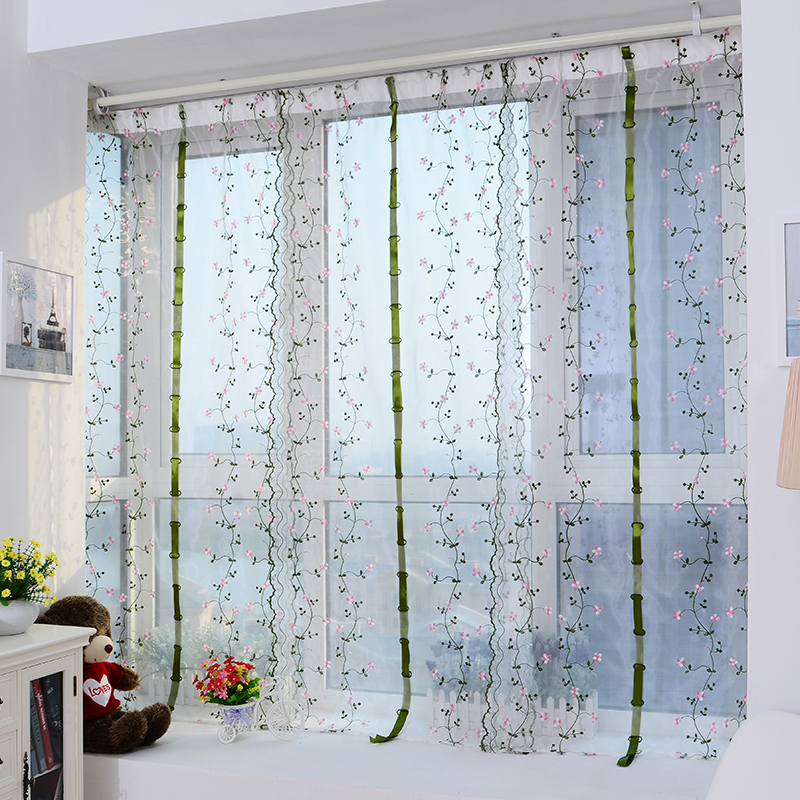 采光窗帘抖音同款罗马帘半遮光藤花升降柔纱帘餐厅飘窗客厅卧室书