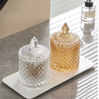 钻石密封罐钻纹透明果盘