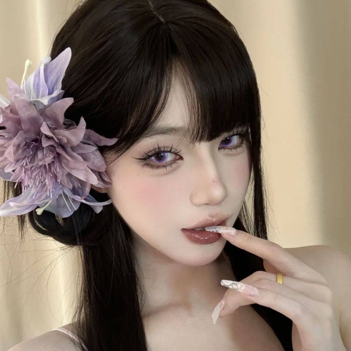 紫色元素饰品紫色花海超仙百合花朵抓夹海葵花朵发夹氛围感对镜拍,饰品/流行首饰/时尚饰品新,发饰,淘宝优惠券,粉丝福利购,淘宝优惠卷