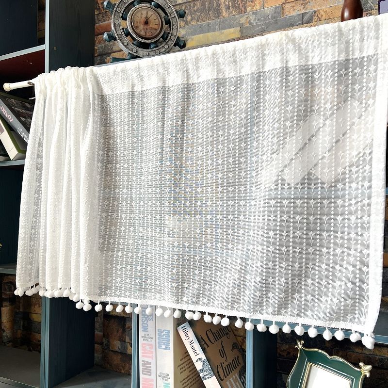 小尺寸遮挡帘田园白色小