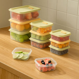 装菜盒子带盖轻便水果便当盒食品级小学生外出便携带上班密封分装
