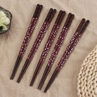 一人一个专用筷子原木筷子 家用高档防霉ins可爱创意成人木块日式