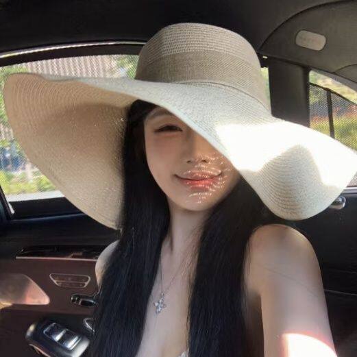 沙滩遮阳神器帽子夏季太