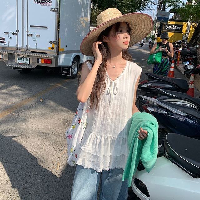 衣服下摆叠穿纯欲少女蕾