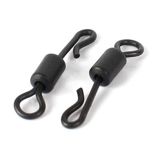 反底连接器欧式库钓鲤鱼钓组返底钓配件加长亚光黑Q型转环美式8字