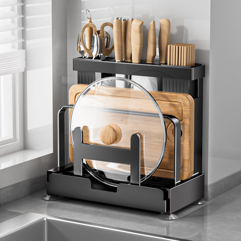厨房刀架置物架台面多功能菜板放置架一体筷子刀具收纳架子砧板架,厨房/烹饪用具,刀架,淘宝优惠券,粉丝福利购,淘宝优惠卷