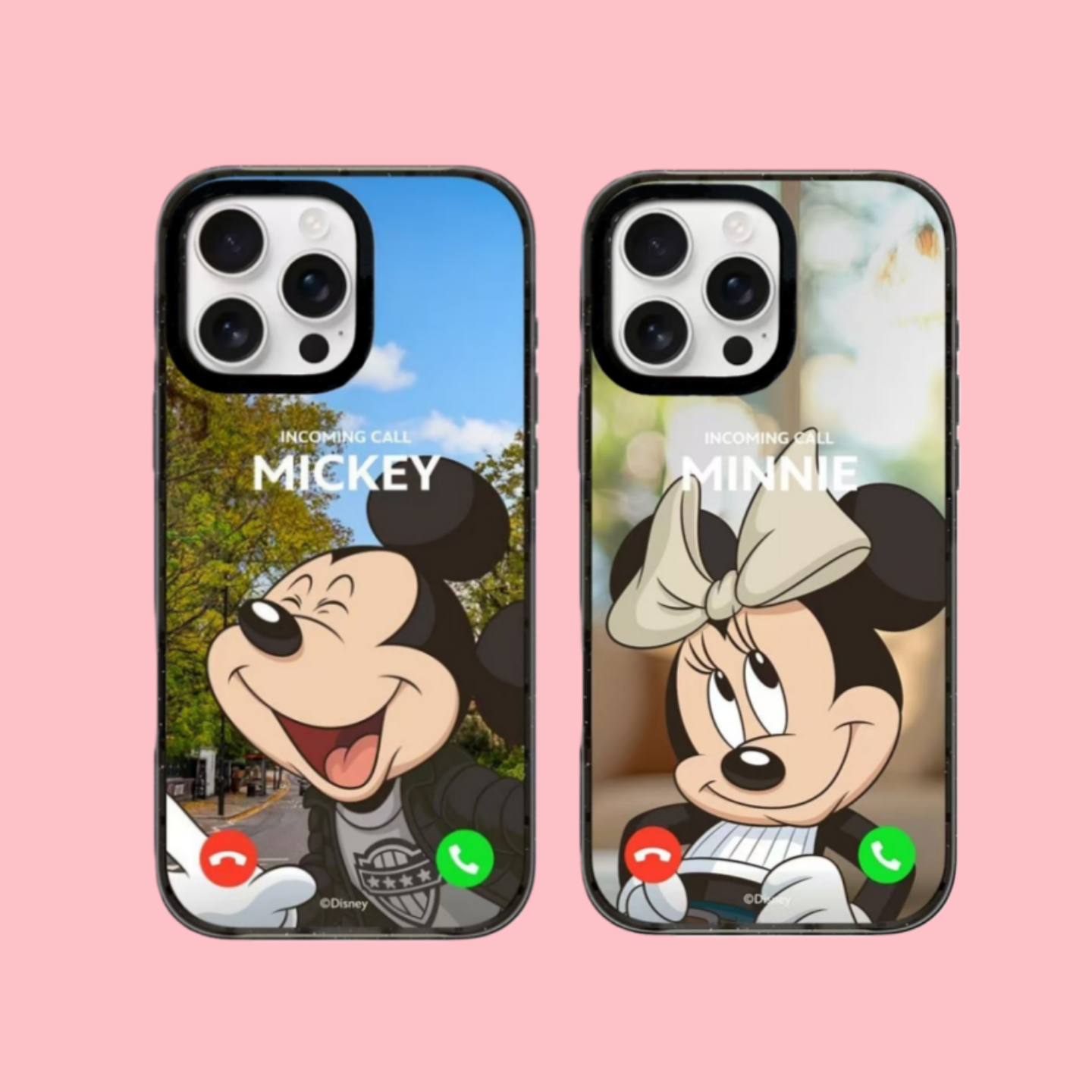 【韩国代购】新款米奇米妮来电适用苹果17/16promax手机壳iphone15/14pro/plus保护套13/12磁吸Magsafe11防摔