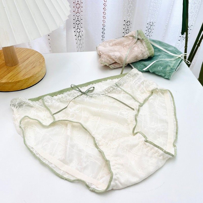 泡芙家Shop~云朵般的轻盈清新薄透网纱性感甜美少女 内裤蕾丝可爱,女士内衣/男士内衣/家居服,女三角裤,淘宝优惠券,粉丝福利购,淘宝优惠卷