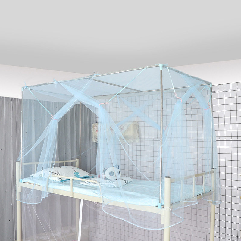 直供蚊帐学生宿舍上铺下铺 寝室三开门帐子