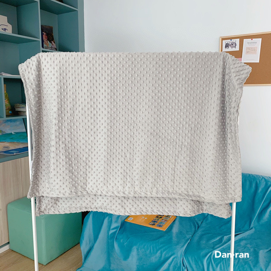 双层婴儿四季豆豆毯儿童安抚毛毯幼儿园午睡小被子宝宝盖毯可水洗