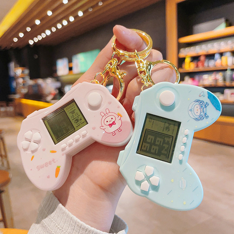 创意大号手柄游戏机钥匙扣手掌游戏机钥匙链爪机小礼品