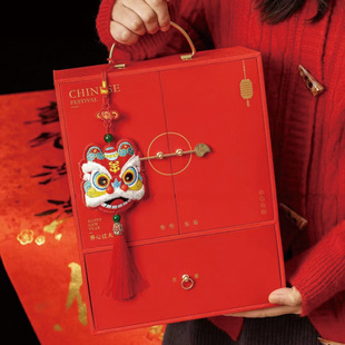 春节礼盒包装袋新中式国潮伴手礼包装过年高端礼品礼物盒子空年货